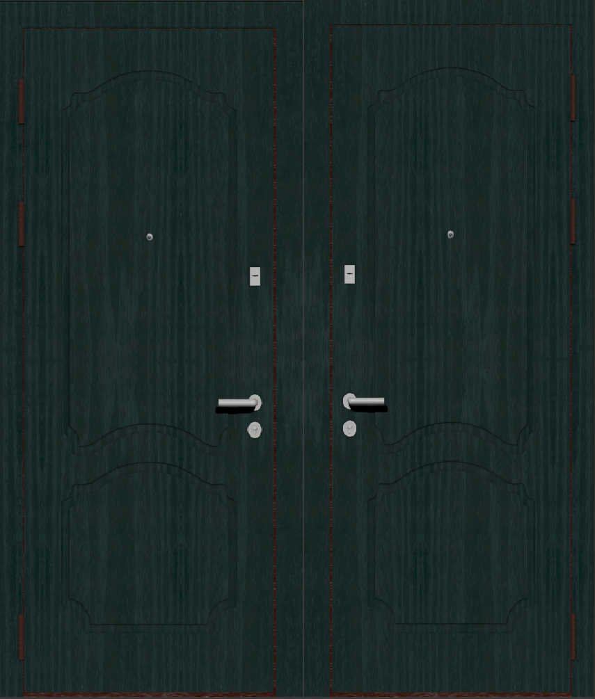 Дверь металлическая входная с отделкой МДФ ПВХ черная